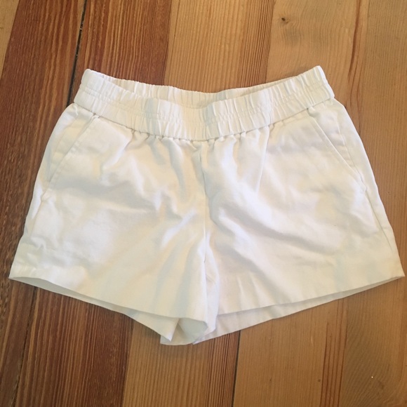 J. Crew Pants - Jcrew White 3" Elastic Shorts